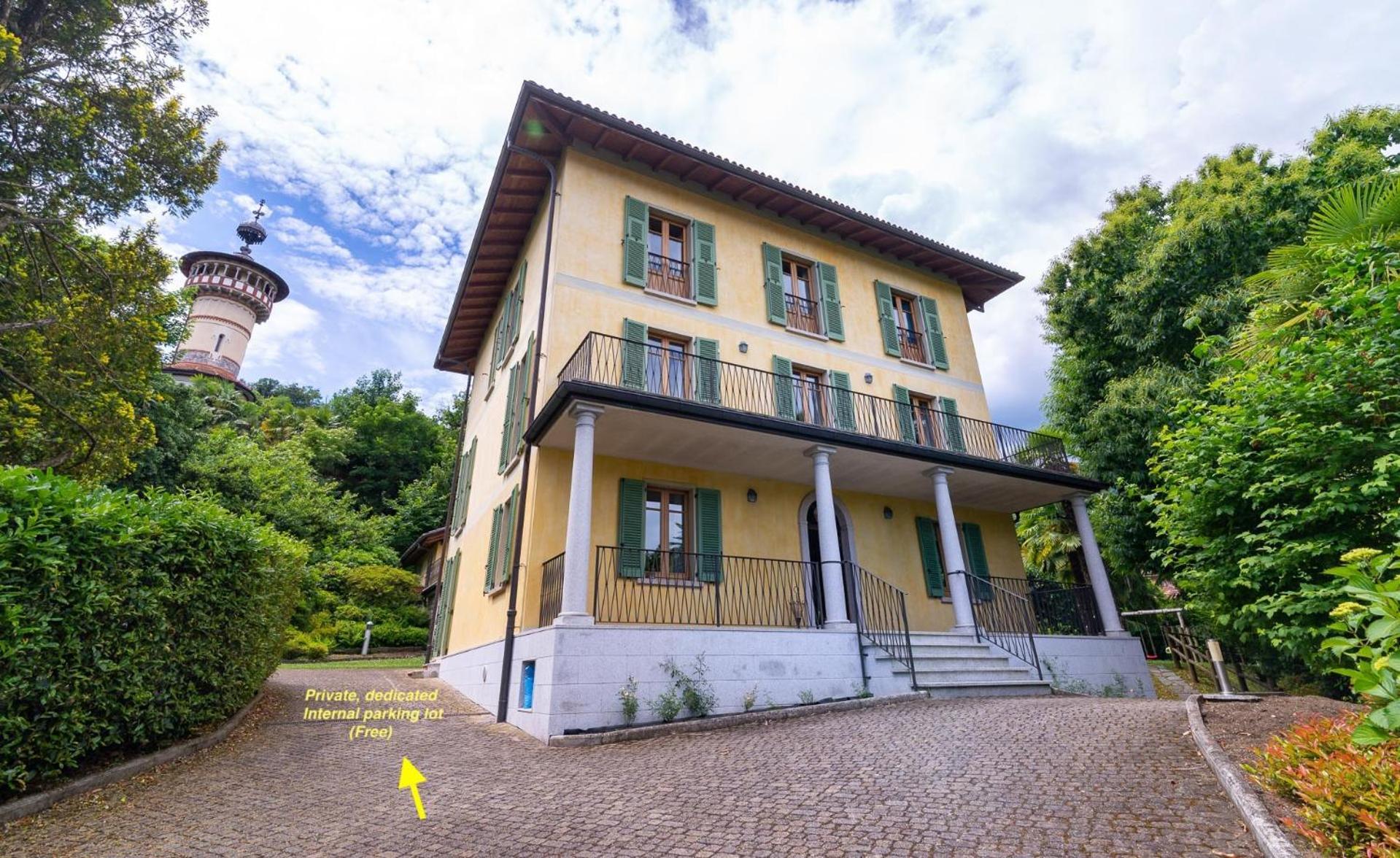 L'Ortensia Della Villa Isabella, Camera Con Vista Lago, Balcone Sul Parco E Bagno Esclusivo All'Esterno Della Camera Stresa Kültér fotó
