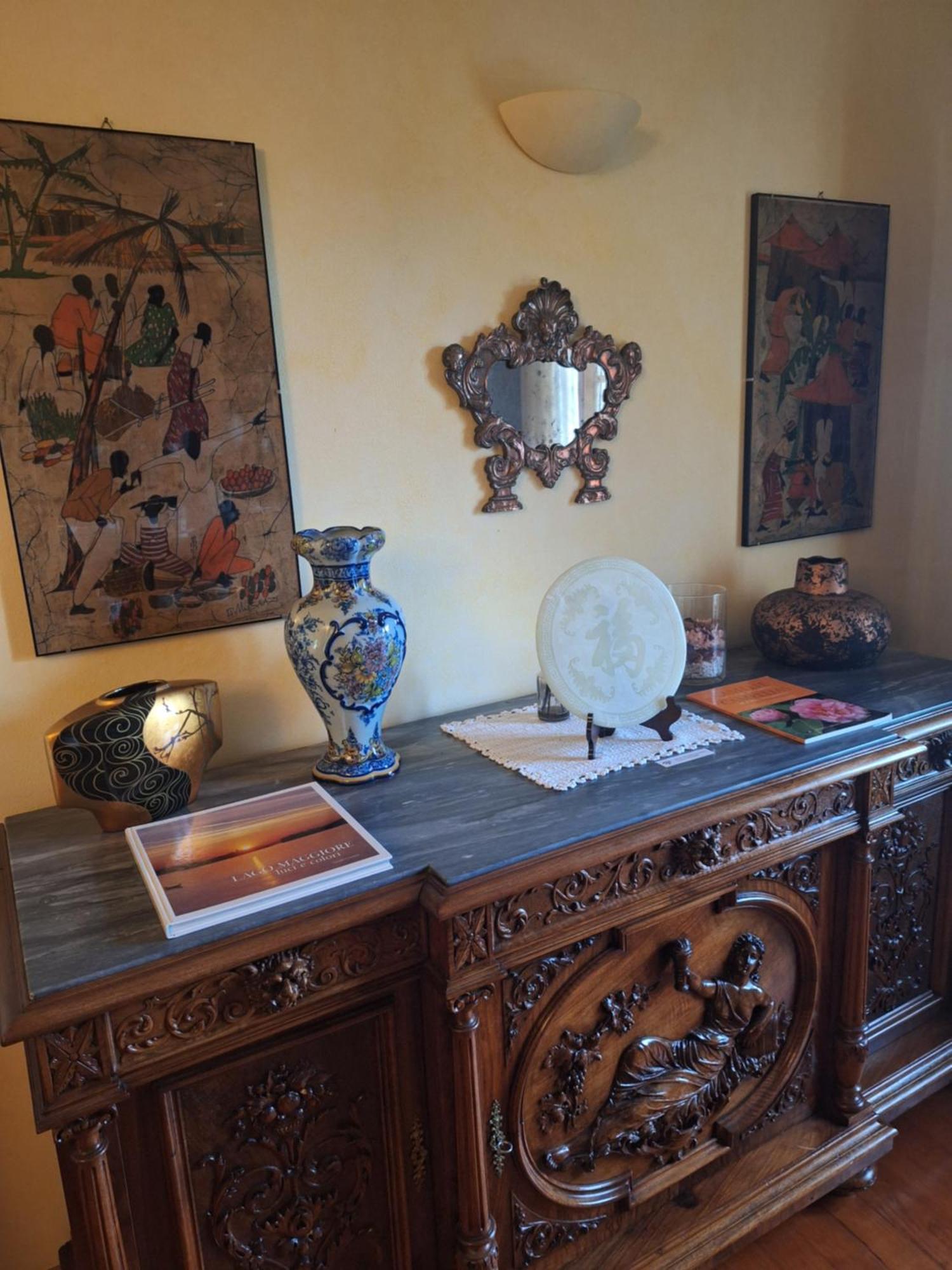 L'Ortensia Della Villa Isabella, Camera Con Vista Lago, Balcone Sul Parco E Bagno Esclusivo All'Esterno Della Camera Stresa Kültér fotó